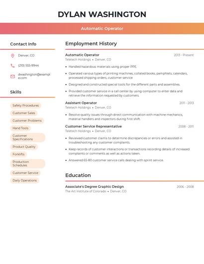 Automatic Operator Resume