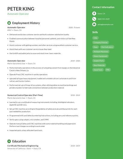 Automatic Operator Resume