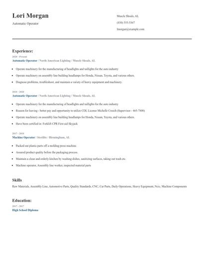 Automatic Operator Resume