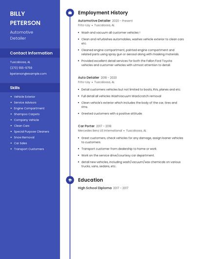 Resume example 5