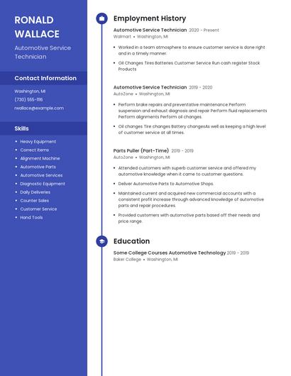 Resume example 5