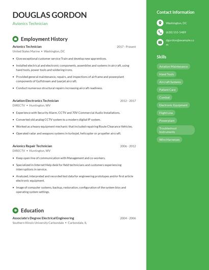 Resume example 4