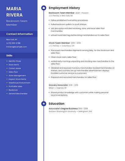 Resume example 4