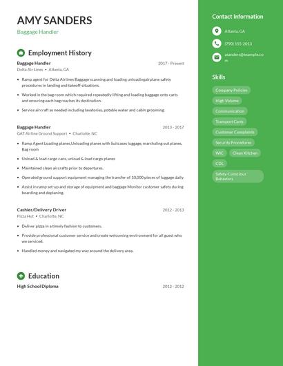 Resume example 5