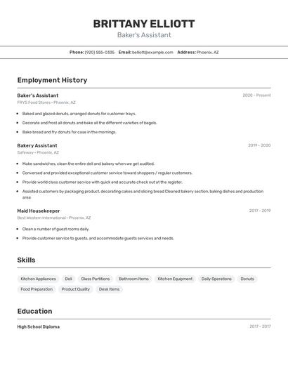 Resume example 2