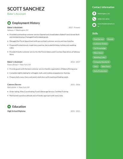 Resume example 4
