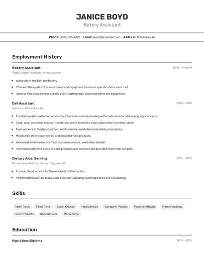 Resume example 2