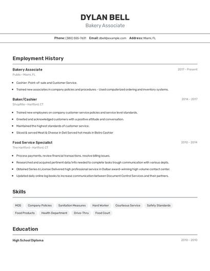 Resume example 2