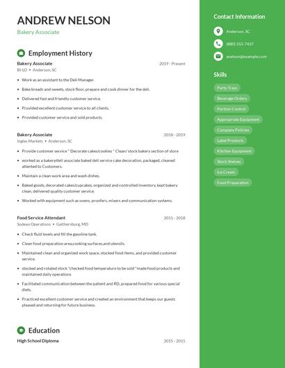 Resume example 5