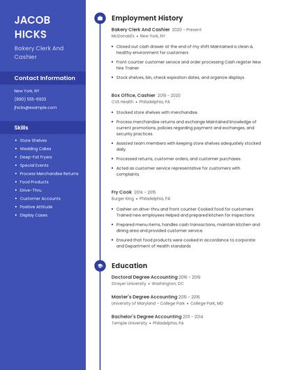Resume example 4