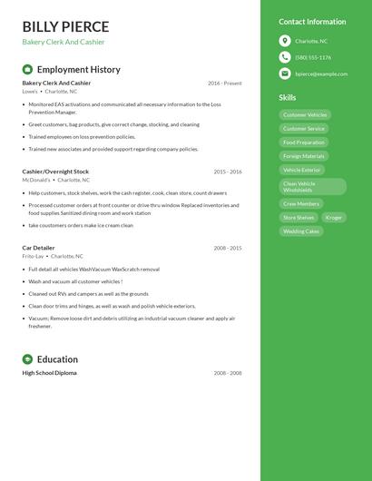 Resume example 5