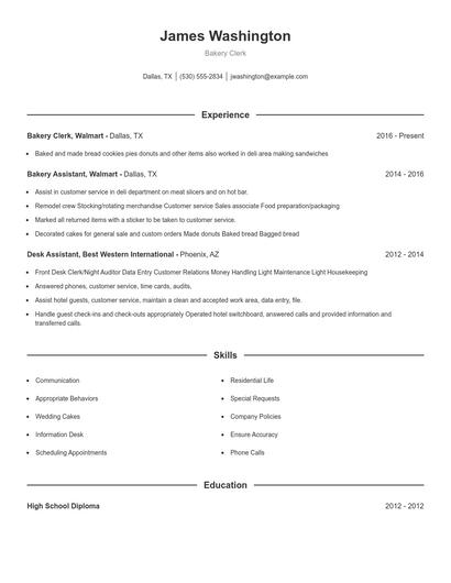 Resume example 1