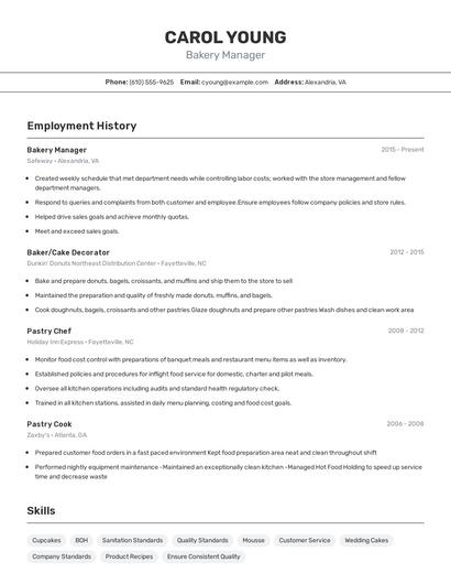 Resume example 2