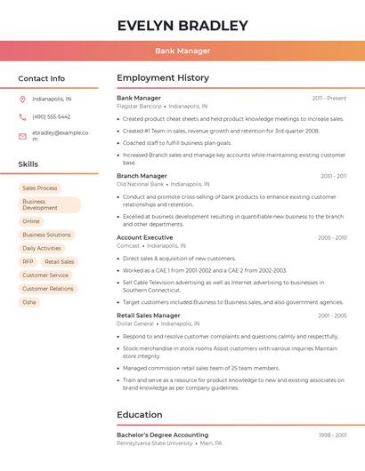 Resume example 3