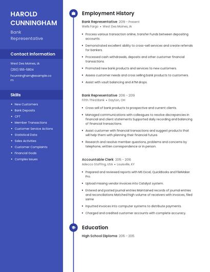 Resume example 5
