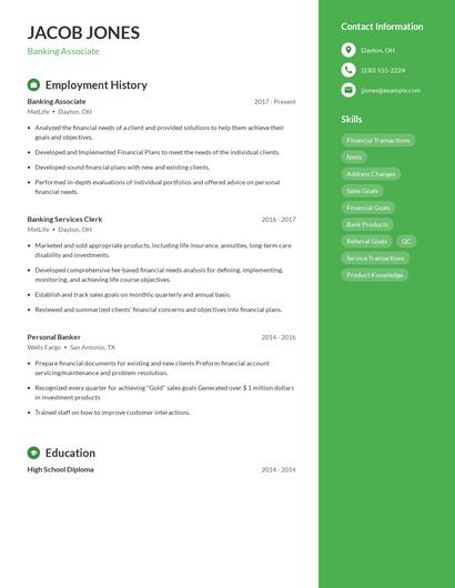 Resume example 5