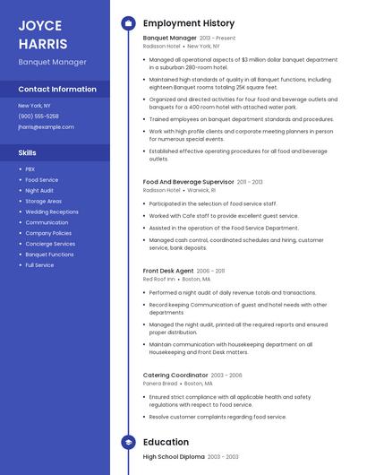 Resume example 4