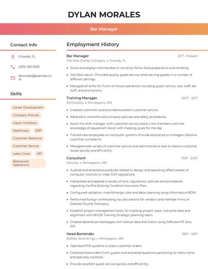 Resume example 3