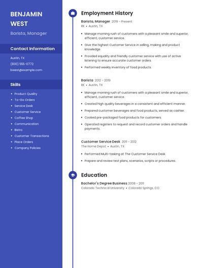 Resume example 4