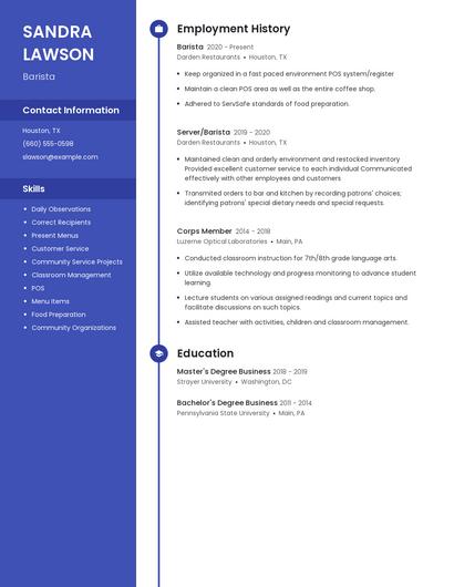 Resume example 4