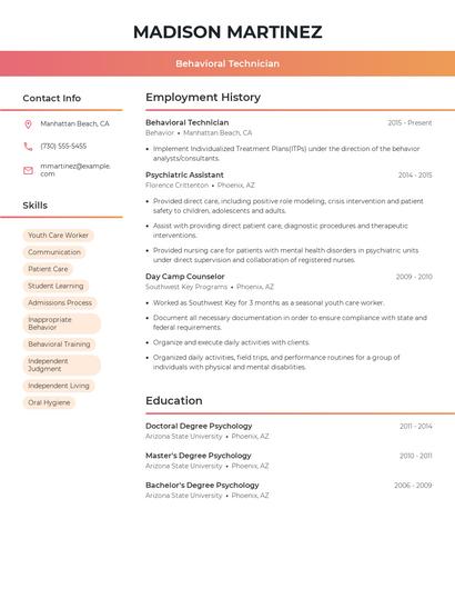 Resume example 3