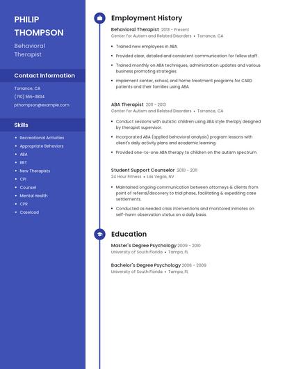Resume example 4