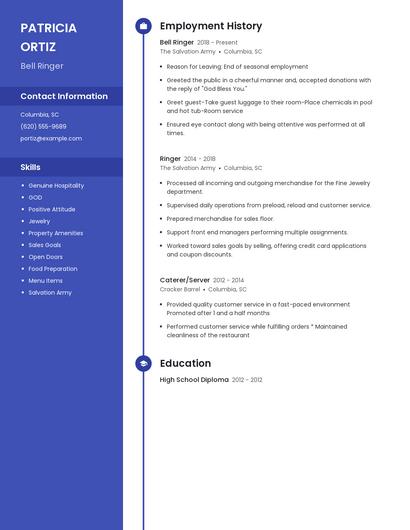 Resume example 5