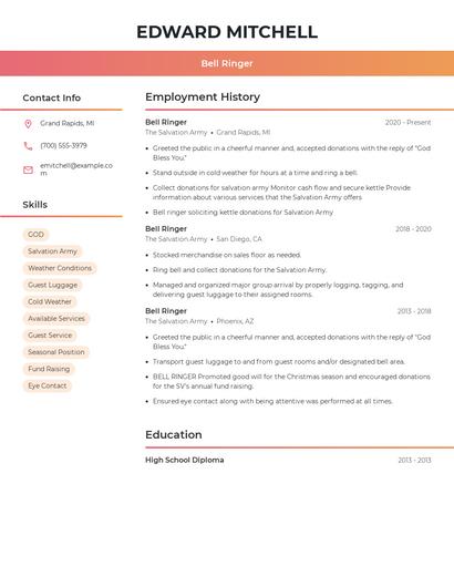 Resume example 3