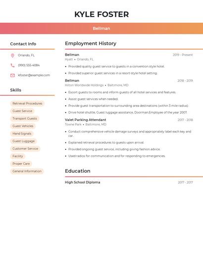 Resume example 3