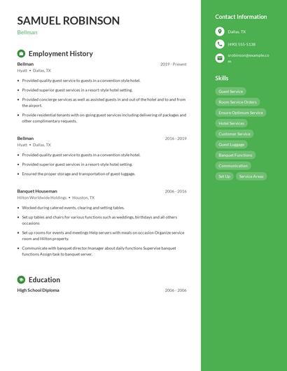 Resume example 4