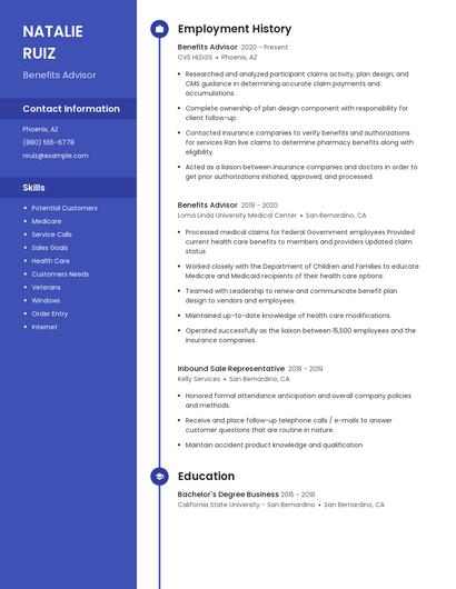 Resume example 4