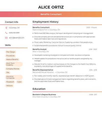 Resume example 3