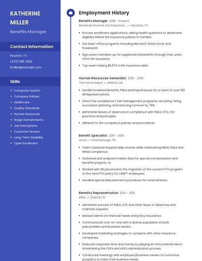 Resume example 4