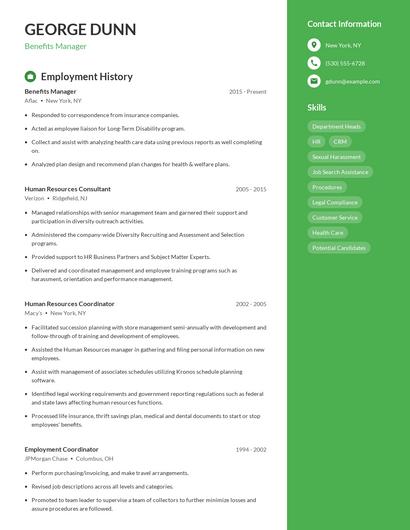 Resume example 5