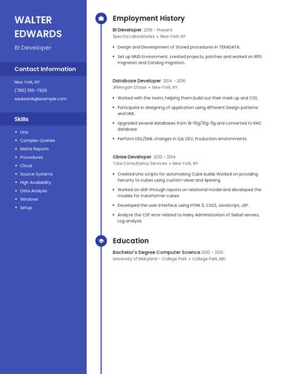 Resume example 4