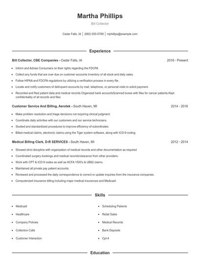 Resume example 1