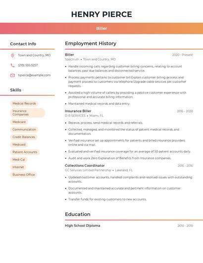 Resume example 3