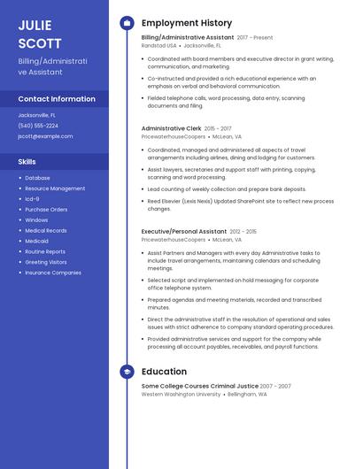 Resume example 5