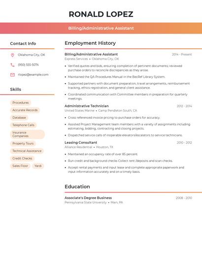 Resume example 3