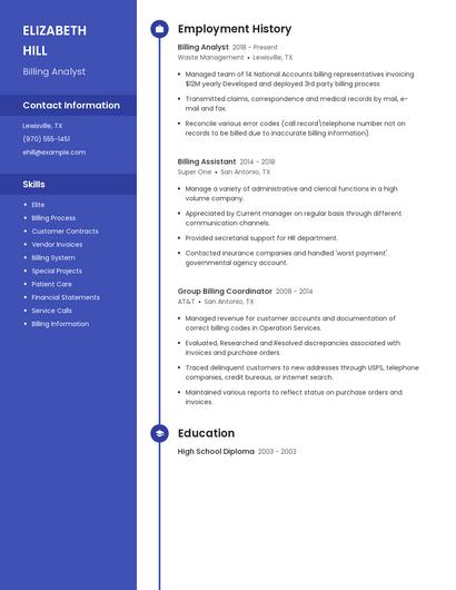 Billing Analyst Resume