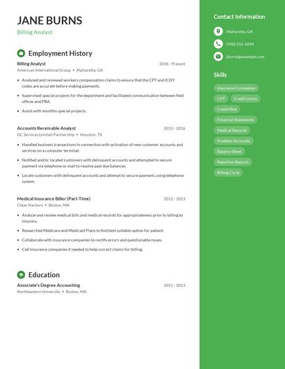 Resume example 4