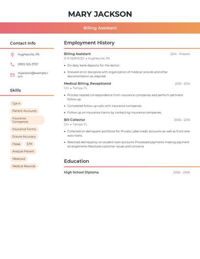 Resume example 3