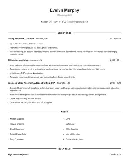 Resume example 1