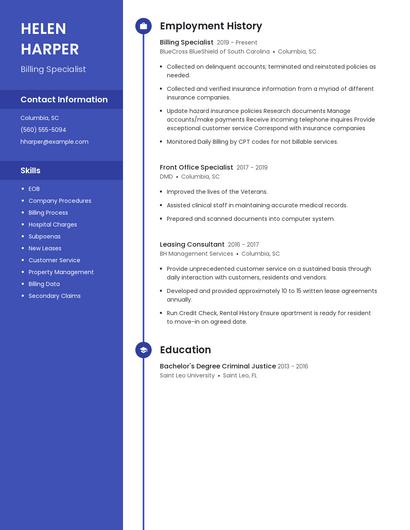 Billing Specialist Resume