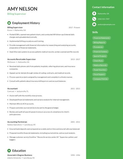 Resume example 4