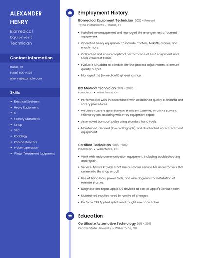Resume example 5