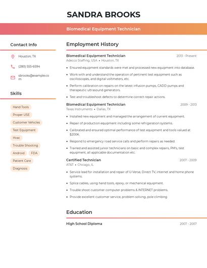 Resume example 3