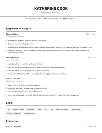 Resume example 2