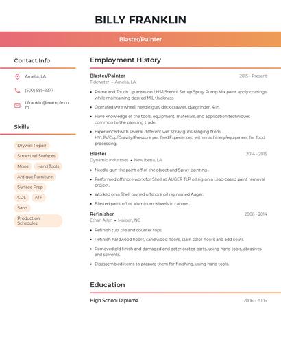 Resume example 3