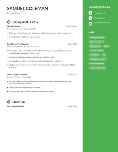 Resume example 5